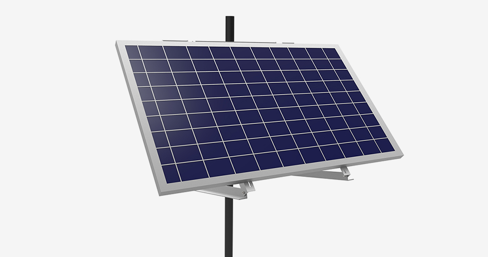 Adjustable Single Solar Panel Pole Mounting Brackets | Tripsolar