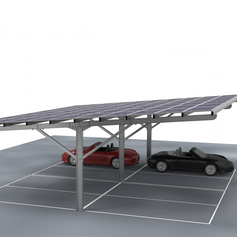 Professional Steel Double Solar Panel Carport Mounting | Tripsolar