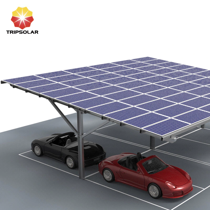 Tripsolar Steel Double Solar Carport Mounting