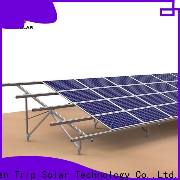 TripSolar Custom ground mount solar frame company