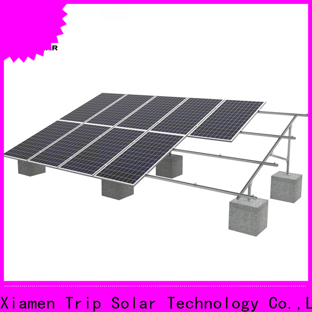 Custom ballasted ground mount solar racking for business