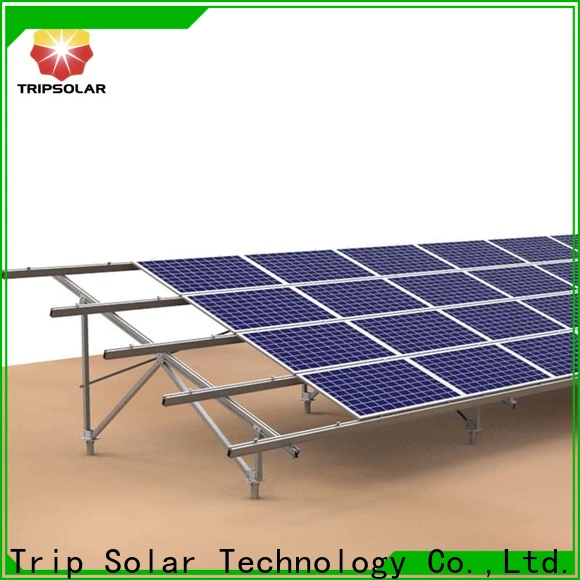 TripSolar High-quality ground mount solar racking for business