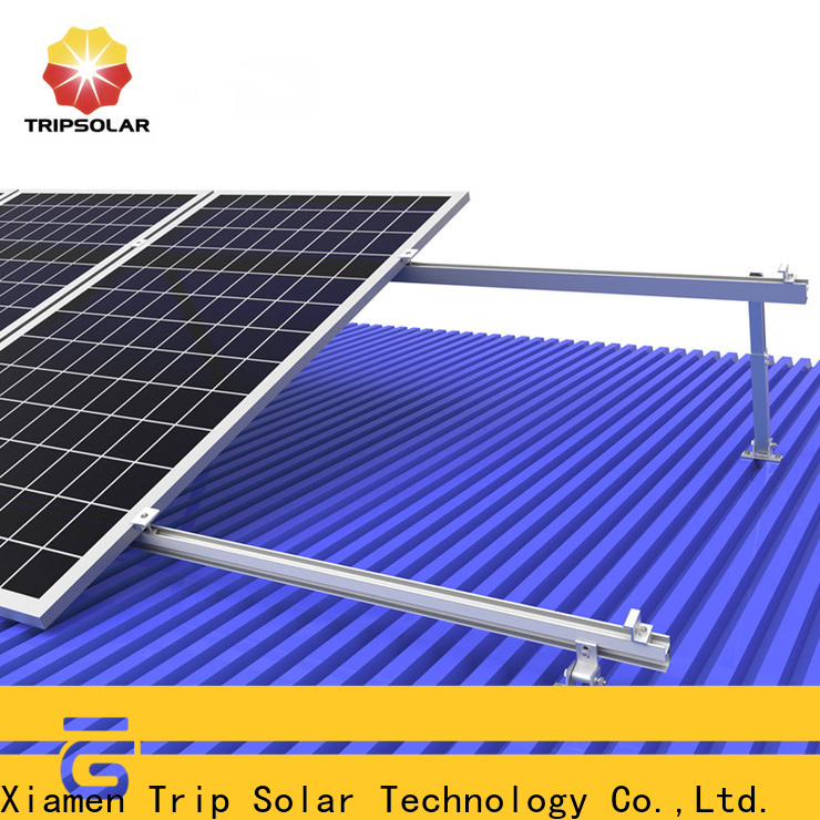 TripSolar flat roof solar mounting system for business