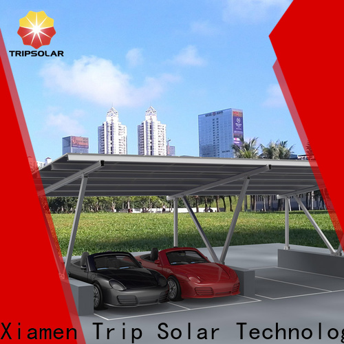 TripSolar Top solar panel parking lot factory