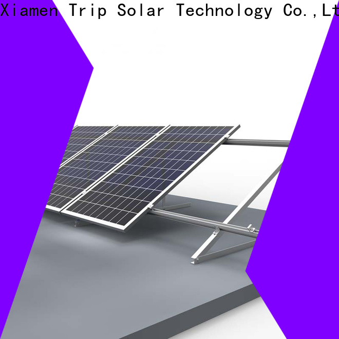 TripSolar Custom flat roof solar panel mounting company